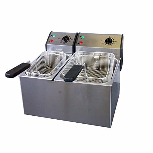 Roller Grill FD 50+80 Counter Top Deep Fat Fryer, Twin Tank, 13 L