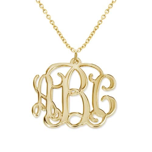Initial Monogram Necklace - Custom Made with Any Initial!