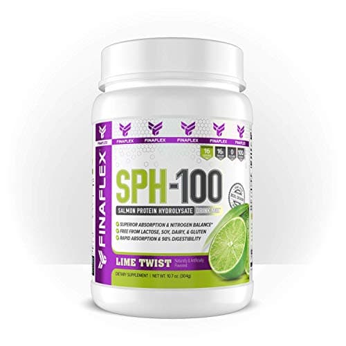 SPH-100, Salmon Protein Hydrolysate, 100% Norwegian Salmon, 16g Protein, 98% Digestibility, Sugar Free, Dairy Free, Soy Free, Lactose Free, Cholesterol Free, Sodium Free, 16 Svgs