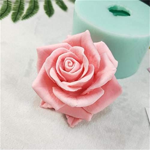 3D beautiful flower rose Silicone Mold Bouquet of roses Soap Molds Clay Resin Gypsum Chocolate Candle Mold