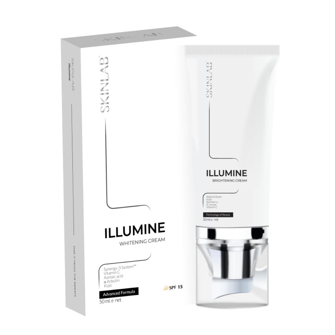 Illumine Brightening Cream SPF15, Vitamin C, | Paraben-free, | sulphate-free anti pigmentation cream with Kojic acid and Alpha Arbutin | 50ml