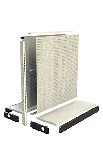 Madix Fixtures Gondola Section, 48" Wide x 54" Height x 16" Depth, Beige Finish (Sahara)