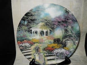 A PEACEFUL RETREAT - FIRST ISSUE IN ENCHANTED GARDENS PLATE NO. 3215A