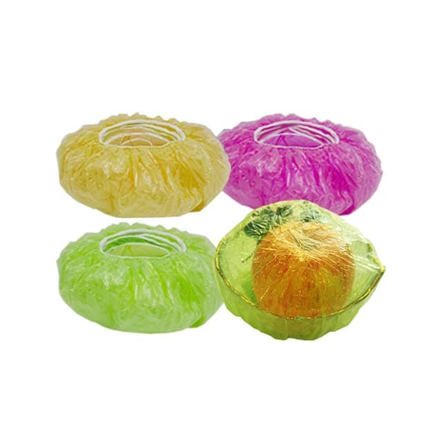 GoldPaddyElastic Food Covers，Reusable Colorful Bowl Covers Dish Plate Plastic Covers for Family Outdoor Picnic 3 Different Sizes (96 Pieces)