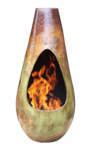 Classic Style Outdoor Portable Clay Wood/Charcoal Chimney (Materials: Clay, Color: Brown/Green) (Medium)