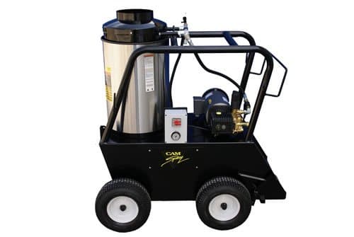 Cam Spray 1000QE Q Series Portable Diesel Fired Electric Powered Hot Water Pressure Washer, 1000 psi, 50' Hose