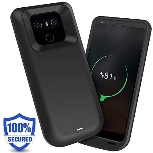 ArtDNA Iconic LG G6 Battery Case,5000mAh Charger Case Rechargeable Portable Charging Case Extended Battery Pack Protective Charger Case Backup Power Bank Cover for LG G6