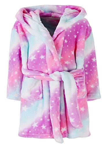 Girls Robe,Cute & Fleece Hooded Robe With Belt for Girls, 12 Months - 18 Years
