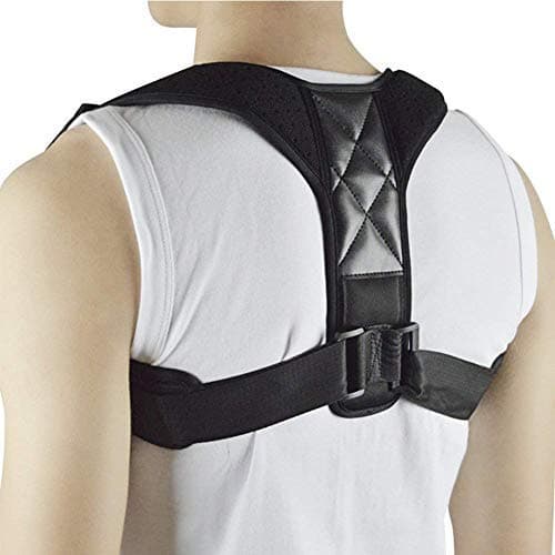 AGE CARE Unisex Adjustable Posture Corrector Upper Back Shoulder Support Brace and Corset Clavicle Correction Belt (L-35-45 INCH(Chest))