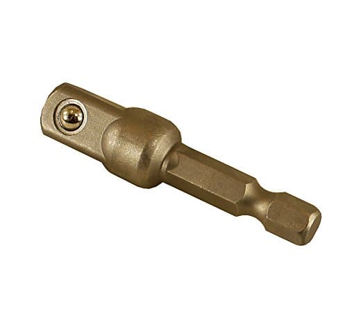 Mayhew Best Way Tools 84073 Square to Hex Adapter, 3/8-Inch Square by 1/4-Inch Hex, 2-Inch Length - 100 Piece bulk pack