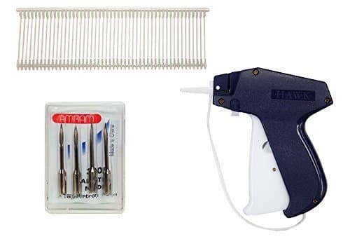 Amram Hawk Tagging Gun for Clothing, Retail Price Tag Attacher, Kit Includes Hawk Tagger, 1,250 2-in Barbs Attachments and 5 Needles; Use with Standard Tagging Applications