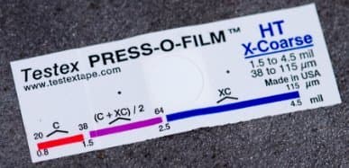 Testex Press-O-Film X-Coarse Grade (1.5-4.5 mils / 38-115 microns) Replica Tape, Roll