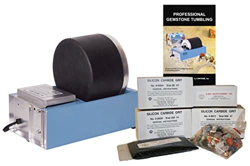 Lortone 1-0611RK Heavy Duty Electric Powered Craft Hobby Rotary Rock Gem Tumbler Kit, 4 Pound Capacity