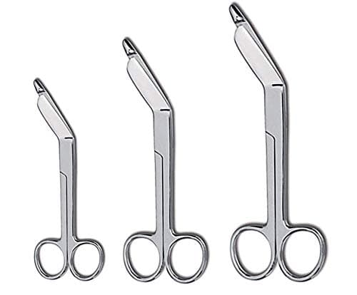 SURGICAL ONLINE Lister Bandage Scissors 3 Piece Set - 3.5", 4.5", and 5.5" Surgical Instruments Stainless Steel Ideal for EMTs, Medical Students, Paramedics, Doctors, Veterinarians, Nurses