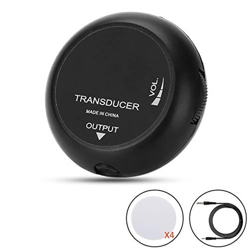 Acoustic Guitar Pickup, Piezo Contact Microphone Transducer with Volume Adiustable for Acoustic Instruments Acoustic Guitar, Violin, Ukulele