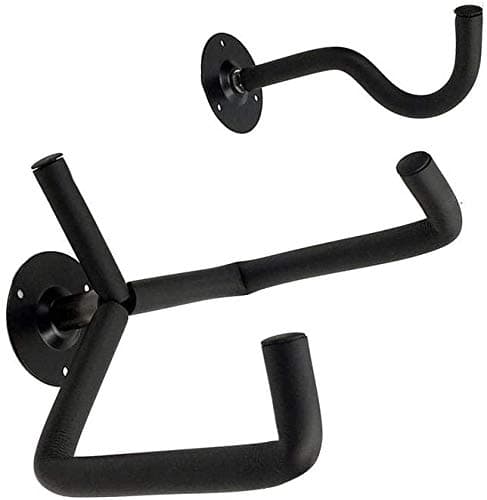 ZHXY Destinely Guitar Wall Mount Display Bracket Hanging Hook,Guitar Wall Hanger Horizontal Guitar Holder Bass Stand Rack Hook,Black