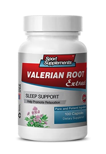 Valerian Root Capsules - Valerian Root Extract 4:1 125mg - Improve Sleeping Habits with Natural Valerian Root Supplement (1 Bottle 100 Capsules)