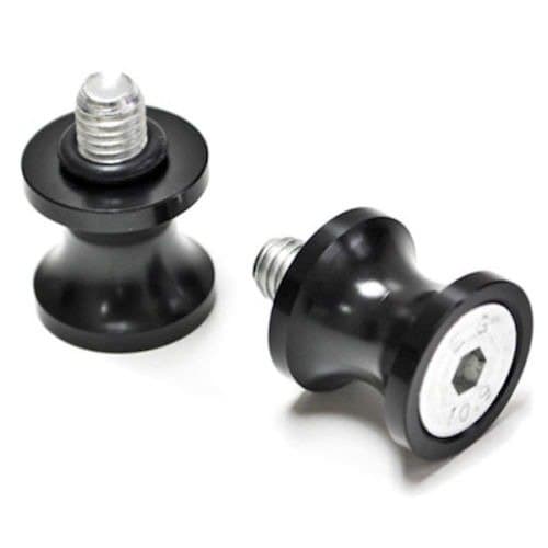 2-Pack Black Motor Racing Dirt Swingarm Spools Sliders Paddock bobbins Fit For Suzuki GSX-R 1000 2001 2001 2002 2003 2004 2005 2006 2007 2008 2009 2010 2011 2012