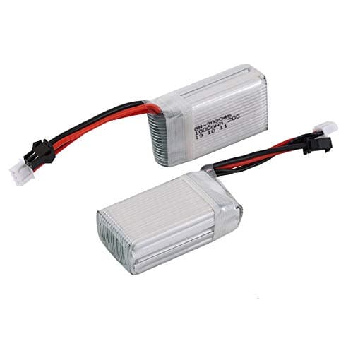 Cimiva OKAYO 7.4V 1000mAh Rechargeable Battery Drone Lipo Battery RC Lithium Battery Lion Battery for UDI U818S/U842 RC Helicopter Set