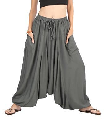 STEADFAST INDIA Men Women Rayon Loose Baggy Hippie Boho Gypsy Harem Pants Plus Size
