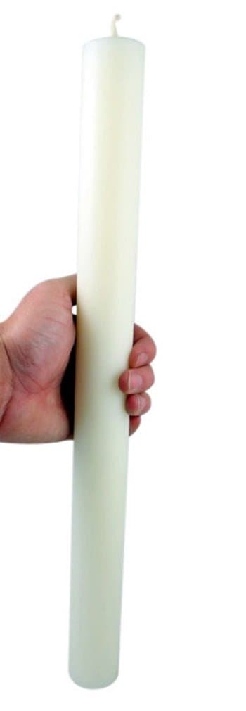 Cathedral Brand 51% Beeswax Candles with All Purpose Ends, 1 1/2 Inch x 17 Inch, Box of 2