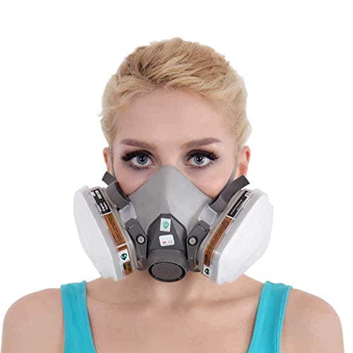 YingDeLi 7 in 1 For 6200 Full Set Half Face Gas Mask Respirator For Painting Spraying Suit, Half Face Cover, Decoration and Polishing