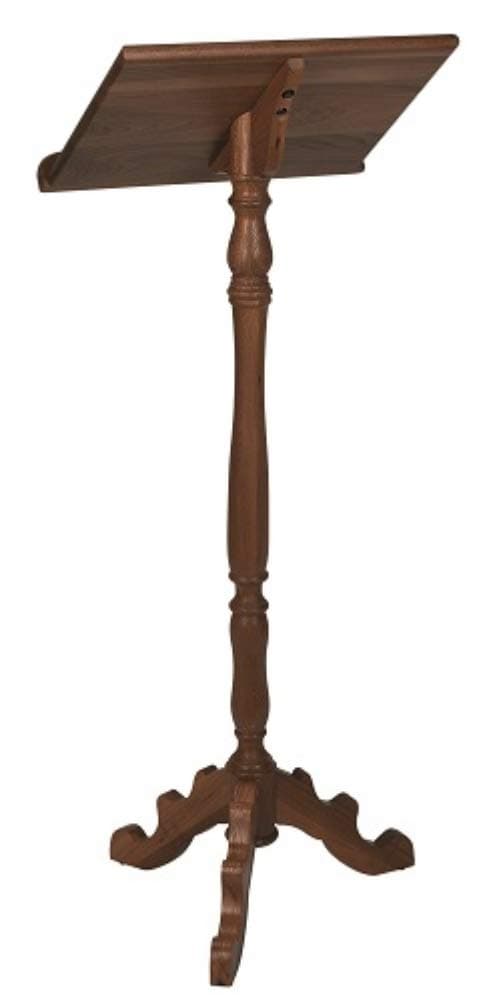 Christian Brands Robert Smith Walnut Stain Finish Wood Lectern, 43 Inch