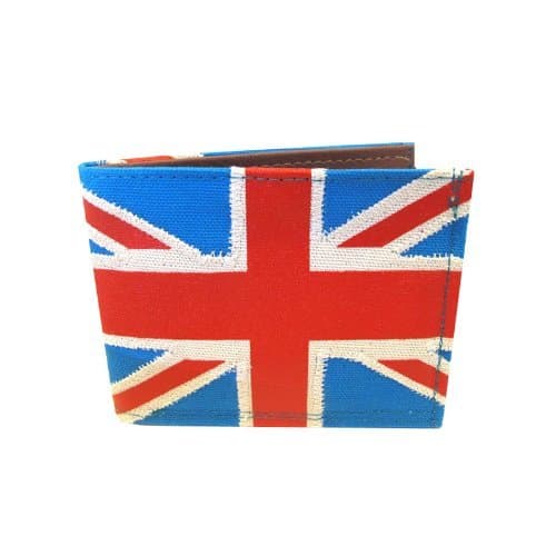 Handmade Union Jack Bifold Vegan Wallet