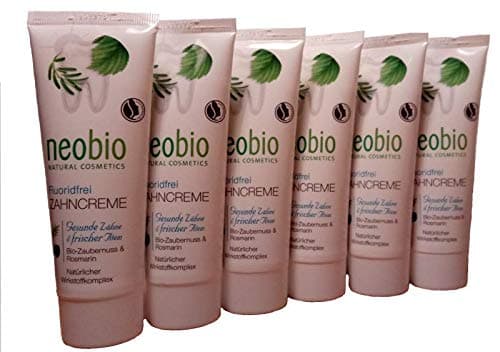 Promo Pack !! Toothpaste Without Fluoride 75 ml Neobio (4037067200735) Set of 6 Free delivery in UE