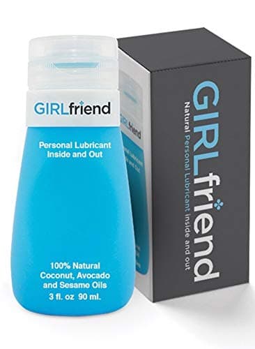 Girlfriend All Natural Personal Lubricant | Delicious Tasting Best Vegan Edible Sex lube for Couples, Women, Men | Made in USA | Patented 3 oz No Drip Bottle Flip Top Cap