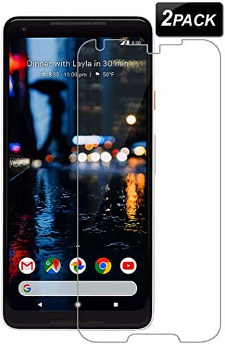 ilovepo Google Pixel 2XL Screen Protector(2PacK),Tempered Glass Screen Protector for Pixel 2XL[Anti-Scratch][HD-Clear][0.26mm][Anti-Glare][Bubble-Free]