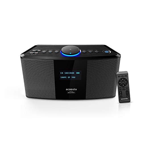 ACOOSTA UNO - 2000 watt PMPO, Preloaded 14000 Songs in 200 playlists by Sony DADC, Wireless Bluetooth Speaker with Loud Bass,Karaoke,PA System,FM Radio,Voice Recording,Upto 5hrs Playtime (Space Gray)