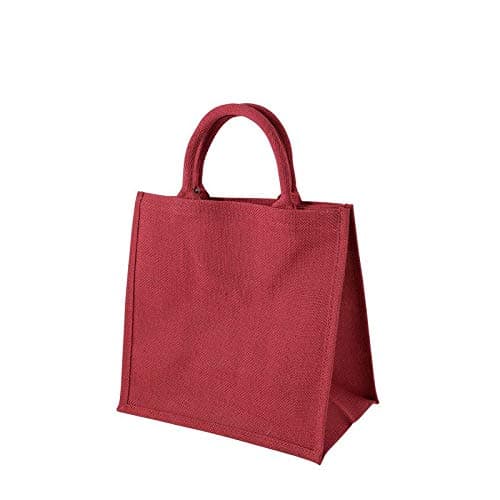 Eastern Thread MillJute shopping bag medium red gift bag lunch bag