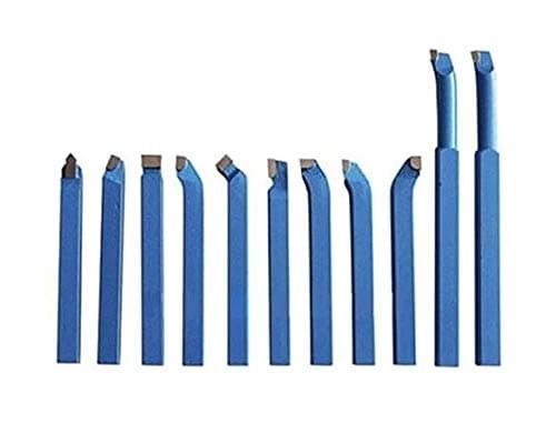 Cutting Blades for 6 x 6 mm Lathe Tool Set 11 Pieces in Wooden Box