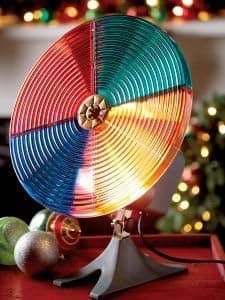 Christmas Tree Color Wheel - Illuminates Your Indoor Christmas Tree. Great on Silver/White/Aluminum Color Indoor Holiday Trees!