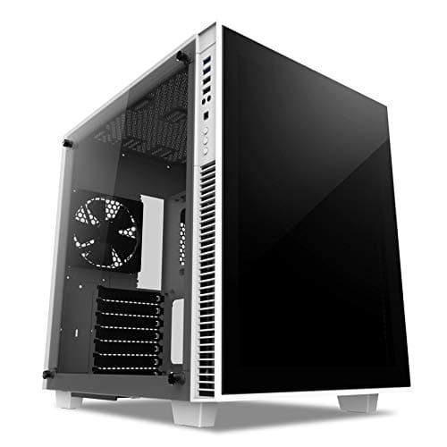 anidees AI Crystal Cube V2 Dual Chamber Tempered Glass EATX/ATX PC Gaming Case Lite Version - White AI-CL-Cube-W-Lite2