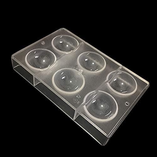 6 Cups Large Half Ball Chocolate Mold Ball Polycarbonate PC Mould Chocolate Ball Mold Tray