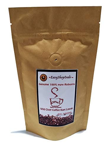 Genuine 100% Pure Robusta Wild Civet Coffee Kopi Luwak Java Fresh Roasted Beans 100g / 3.5oz