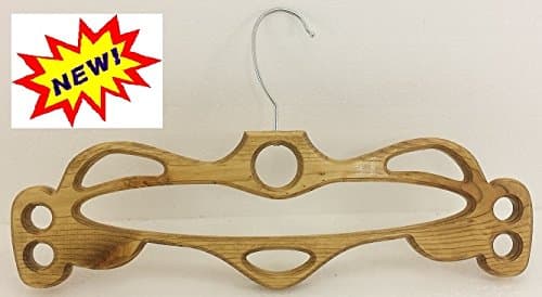 9 Items Wardrobe / Outfit / Skirt Hanger with metal swivel hook & Pine wood, by Mile 9 Online.