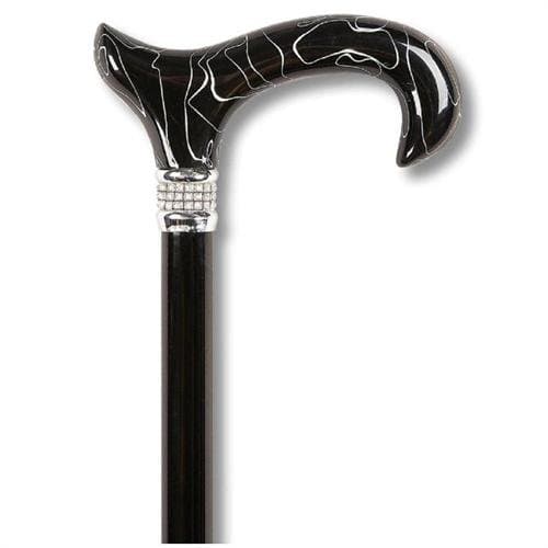 Petite Straight Single Point Cane Color: Black Diamond by Medbasix