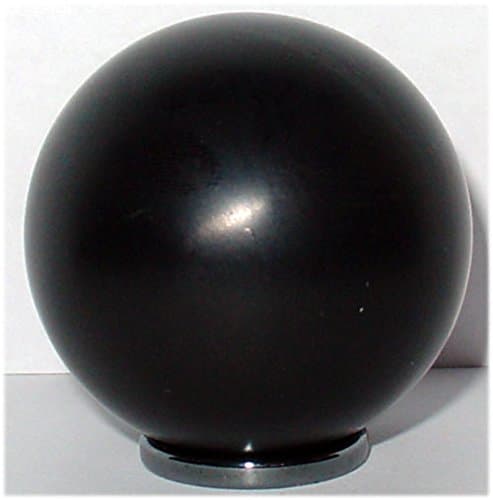 Black Amber Jet (Gagate) Sphere. Unique Mineral. Siberia, Russia