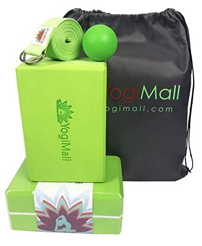 Yoga Knee Pad, Yoga Block & Carry Bag 3-in-1 Set OR Knee Pad & Carry Bag 2-in-1 Set for Home Yoga Practice. Deepen Your Poses and Improve Balance. Perfect for Yoga, Stretching, Pilates & Exercise.