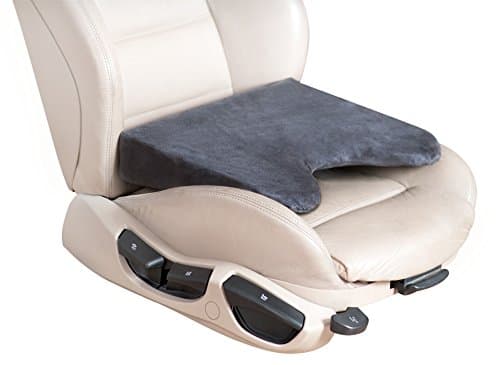 Matex 701 Premium Car Seat Cushion: Gray Foam Wedge. for Back Pain Support, Height Boost, Sciatica Relief