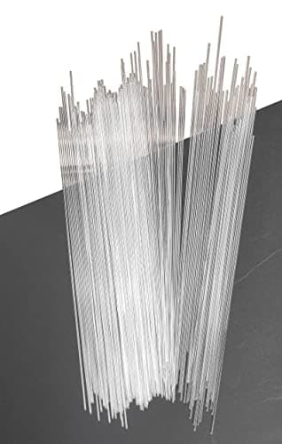 100pcs 1/16" x 12" Acrylic Dowel Rod Stick Clear Round Plastic Rod PLS90291 Brace Cable for Piping Craft Education Projects