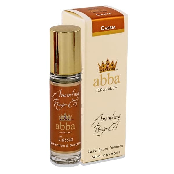 ABBA OIL CASSIA 1/3oz Roll On bottle ANOINTING OIL in Gift Box - ABBA Jerusalem