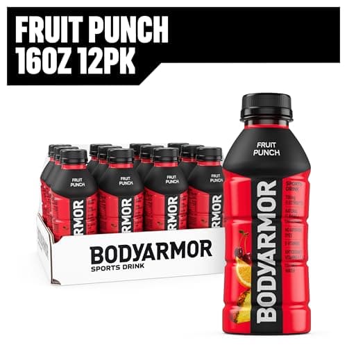 BodyArmor SuperDrink, Fruit Punch, 16-Ounce Bottles (Pack of 12) by BODYARMOR SuperDrinks