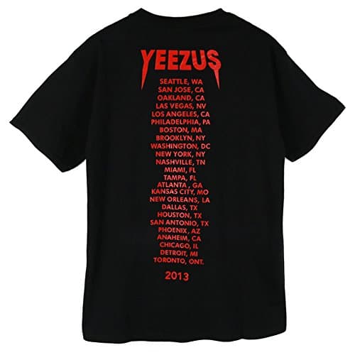 Men's Black God wants you Yeezus Printed Hip Hop Cotton T-Shirt (M)