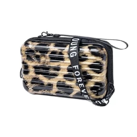 HAYSCHForever Young Sling Bag for Women and Girls | Crossbody & Mini Suitcase Box | Multi Pattern with Detachable Shoulder Strap and Convertible into Cosmetic