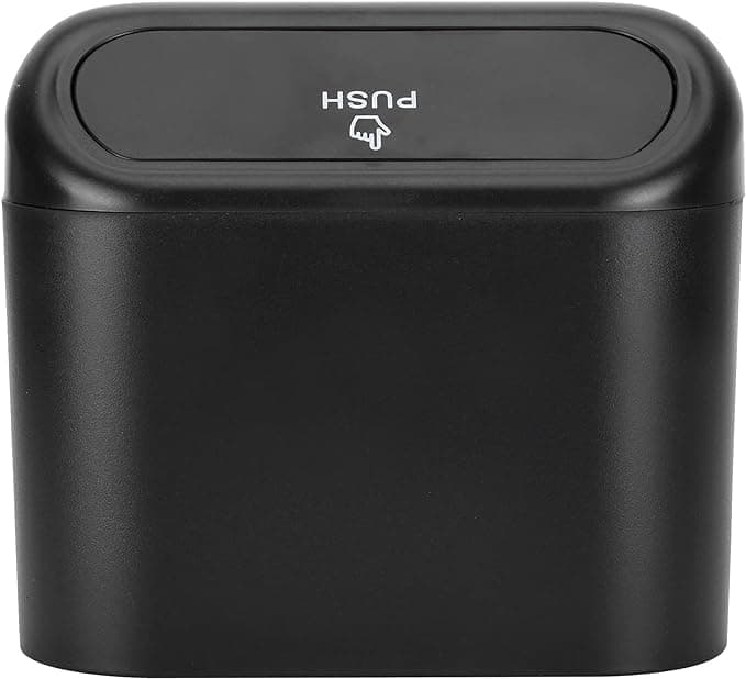 Nsnqb Car Trash Can with Lid for Jeep Commander 2006 2007 2008, Washable Leakproof Garbage Can, Traveling Portable Car Garbage Can