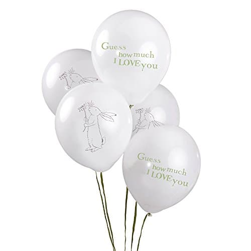Guess How Much I Love You Balloons. Perfect For Baby Shower, Christening, Baby Naming Or 1st Birthday Party. Pack Of 8 Balloons